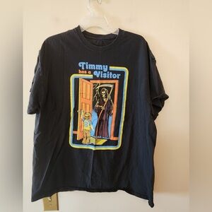Steven Rhodes T-shirt Timmy Has A Visitor Grim Death Reaper size mens xl
